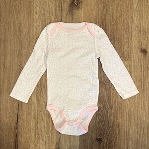 Cloud Island Pink Star Bodysuit